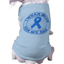I Wear Blue For My Dad Dog Shirt