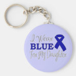 I Wear Blue For My Daughter (Blue Ribbon) Keychain I Wear Blue For My Daughter (Blue Ribbon) Keychain