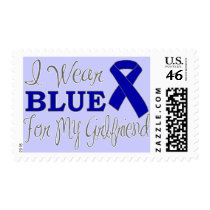 I Wear Blue For My Girlfriend (Blue Ribbon) Stamp