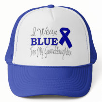 I Wear Blue For My Granddaughter (Blue Ribbon) Mesh Hat