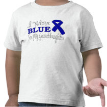 I Wear Blue For My Granddaughter (Blue Ribbon) Tshirts
