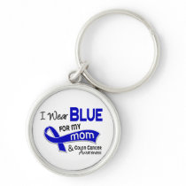 I Wear Blue For My Mom 42 Colon Cancer Key Chains