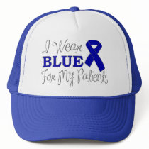 I Wear Blue For My Patients (Blue Ribbon) Hats