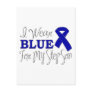 I Wear Blue For My Step-Son (Blue Ribbon) Post Cards