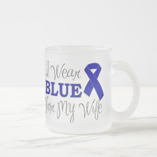 I Wear Blue For My Wife (Blue Ribbon) Coffee Mug