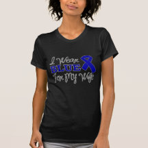 I Wear Blue For My Wife (Blue Ribbon) Tshirts