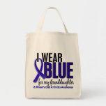 I Wear Blue Granddaughter 10 Rheumatoid Arthritis Canvas Bag