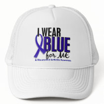 I Wear Blue Me Rheumatoid Arthritis RA Mesh Hat