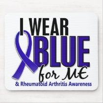 I Wear Blue Me Rheumatoid Arthritis RA Mousepad