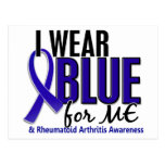 I Wear Blue Me Rheumatoid Arthritis RA Post Cards