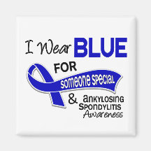 I Wear Blue Someone Special 42 Ankylosing Spondyli Fridge Magnets