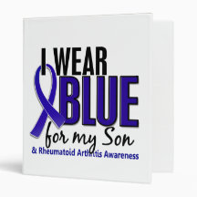 I Wear Blue Son 10 Rheumatoid Arthritis RA Binders