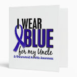 I Wear Blue Uncle Rheumatoid Arthritis RA Binder