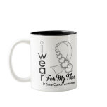 I Wear Bone Cancer Ribbon For My Hero Mug
