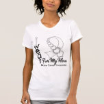 I Wear Bone Cancer Ribbon For My Hero Tshirt
