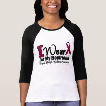 I Wear Burgundy Ribbon For Boyfriend t-shirts by shopforawareness I Wear Burgundy Ribbon For Boyfriend t-shirts