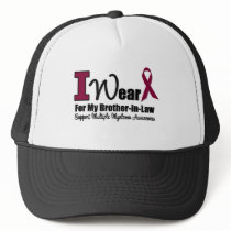 I Wear Burgundy Ribbon For Brother-in-Law Hats