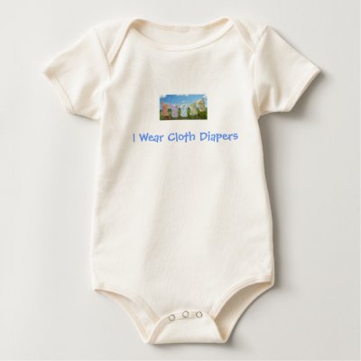 I Wear Cloth Diapers - Go Green! T-shirts by champagne60
