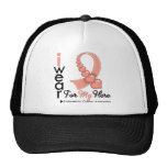 I Wear Endometrial Cancer Ribbon For My Hero Mesh Hats