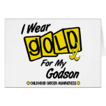 I Wear Gold For My GODSON 8 cards