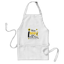 I Wear Gold For My Little Hero 12 FLOWER VERSION aprons