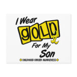 I Wear Gold For My SON 8 postcards