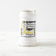 I Wear Gold Ribbon Collage Tribute Neuroblastoma Coffee Mug