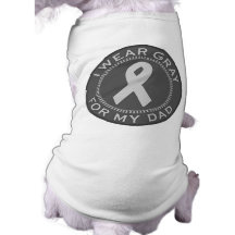 I Wear Gray For My Dad Doggie Tee