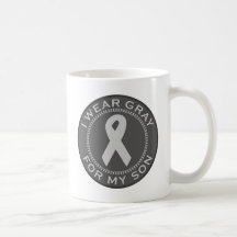I Wear Gray For My Son Coffee Mug