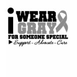 I Wear Gray Ribbon For Someone Special t-shirts
