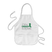 I Wear Green For My Brother (Green Ribbon) Apron