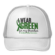 I Wear Green For My Grandson 10 Cerebral Palsy Mesh Hats