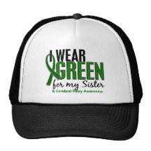 I Wear Green For My Sister 10 Cerebral Palsy Mesh Hats