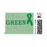 I Wear Green For My Step-Son (Green Ribbon) Postage