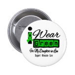 I Wear Green Ribbon (Retro) - Daughter-in-Law Pins