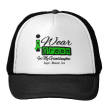 I Wear Green Ribbon (Retro) - Granddaughter Hat