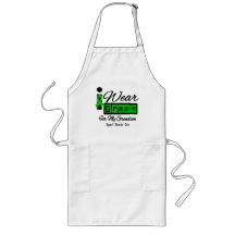 I Wear Green Ribbon (Retro) - Grandson Apron