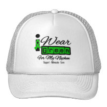 I Wear Green Ribbon (Retro) - Nephew Mesh Hats