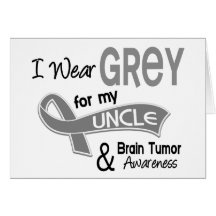 I Wear Grey 42 Uncle Brain Tumor Cards