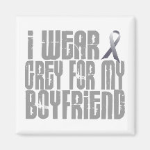 I Wear Grey For My BOYFRIEND 16 Refrigerator Magnet