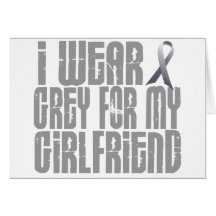 I Wear Grey For My GIRLFRIEND 16 Cards