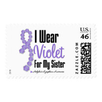 I Wear Hodgkins Lymphoma Ribbon For My Sister Stamp