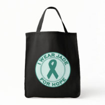 I Wear Jade For Hope Tote Bag
