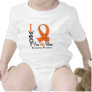 I Wear Leukemia Ribbon For My Hero Bodysuits