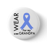 I Wear Light Blue For My Grandpa - Prostate Cancer buttons