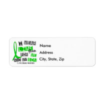 I Wear Lime Green 37 Me and My Son Lyme Disease Return Address Label