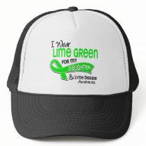 I Wear Lime Green 42 Daughter Lyme Disease Trucker Hat