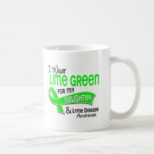 I Wear Lime Green 42 Daughter Lyme Disease Coffee Mug