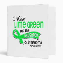 I Wear Lime Green 42 Daughter Lymphoma Binders