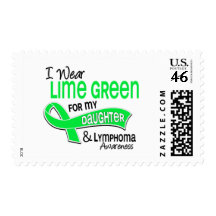 I Wear Lime Green 42 Daughter Lymphoma Stamp